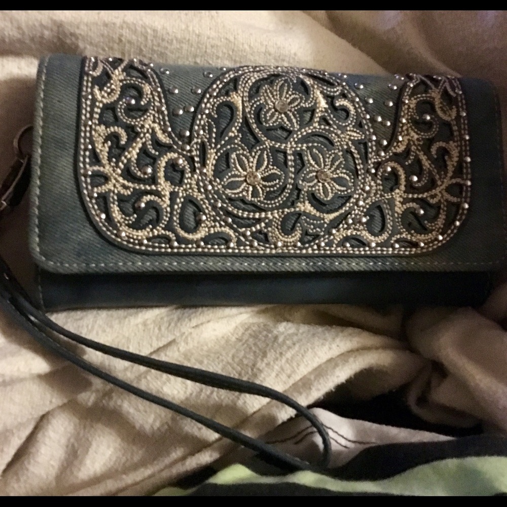 Denim Wallet/wristlet
